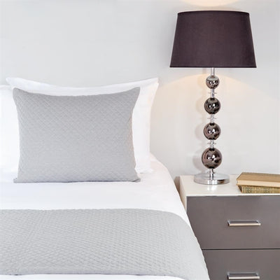 Mitre Essentials Quilted Waffle Cushion Cover Grey