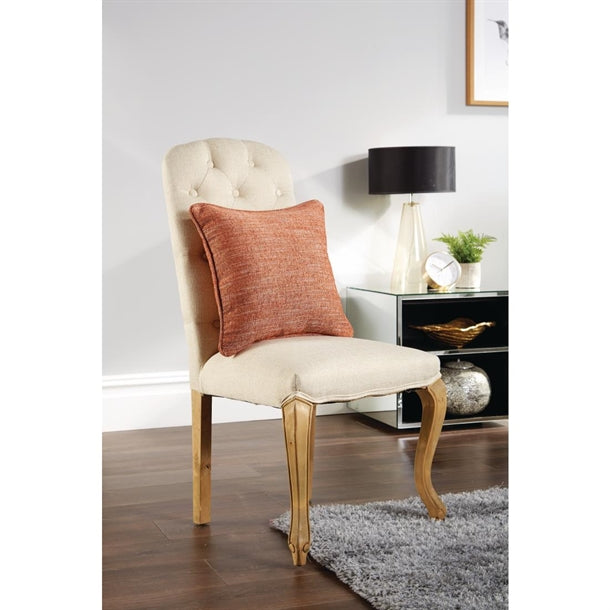 Mitre Polaris Throw Cushion Apricot 43 x43cm