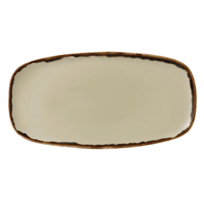 Dudson Harvest Oblong Chefs Plates Linen 298 x 153mm (Pack of 12)