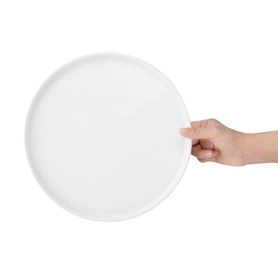 Olympia Whiteware Flat Round Plate 268mm (Pack of 4)