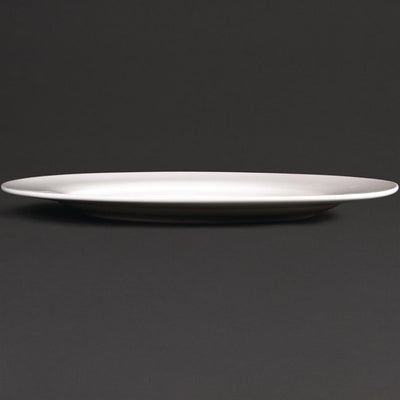 Olympia Lumina Wide Rim Round Plates 270mm (Pack of 4)