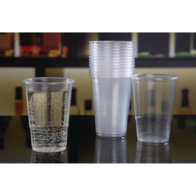 eGreen Disposable Half Pint Glass 10oz To Brim (Pack of 1000)