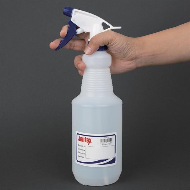 Jantex Colour-Coded Trigger Spray Bottle Blue 750ml