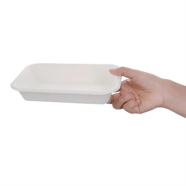 Fiesta Green Compostable Bagasse Food Trays 24oz (Pack of 50)
