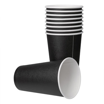 Fiesta Single Wall Takeaway Coffee Cups Black 455ml - 16oz (Pack of 50)