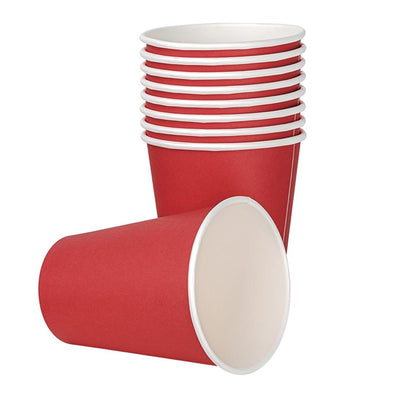 Fiesta Single Wall Takeaway Coffee Cups Red 340ml - 12oz (Pack of 50)