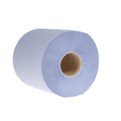 Jantex Centrefeed Blue Rolls 2-Ply 120m (Pack of 6)