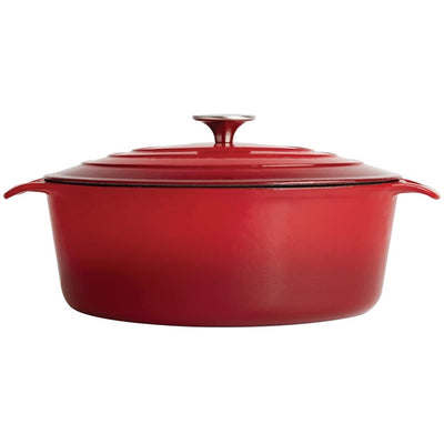 Vogue Red Oval Casserole Dish 6Ltr