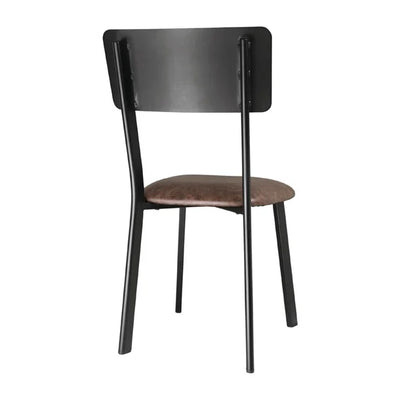 DR301 - Bolero Metal & PU Side Chair Vintage Mocha (Pack 4)