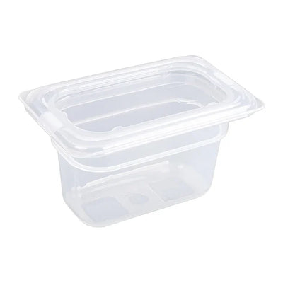Vogue Polypropylene 1-9 Gastronorm Container with Lid 100mm (Pack of 4)