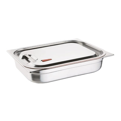 Vogue Stainless Steel and Silicone Sealable 1-1 Gastronorm Lid