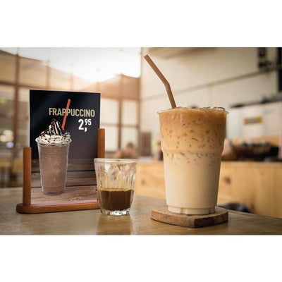 Securit Acrylic Menu Holder With Wooden Frame A5