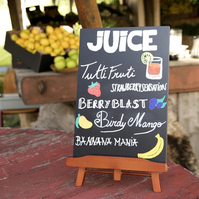 Securit Bar Top Easel and Chalkboard A4