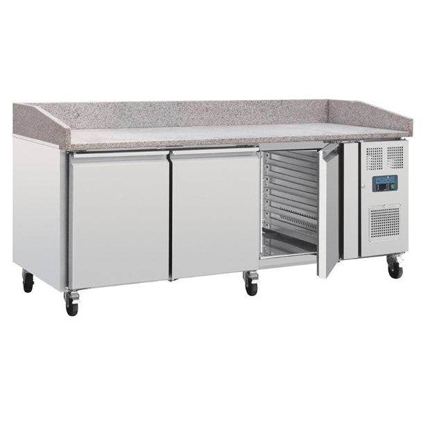 Polar U-Series Double Door Chef Base Fridge