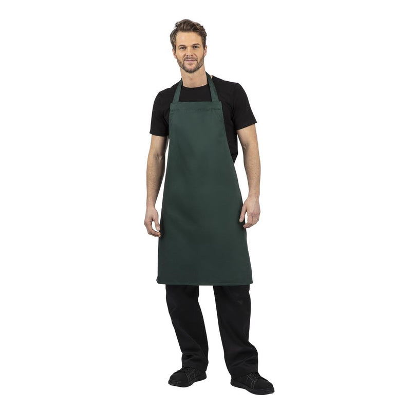 Whites Bib Apron Bottle Green