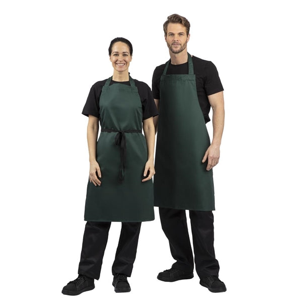 Whites Bib Apron Bottle Green
