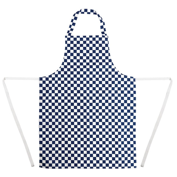 Whites Bib Apron Blue And White Check