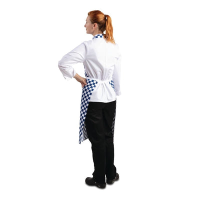 Whites Bib Apron Blue And White Check