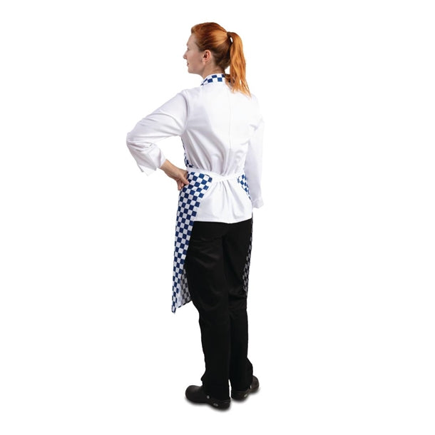 Whites Bib Apron Blue And White Check