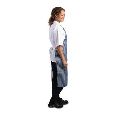 Whites Waterproof Bib Apron Blue and White