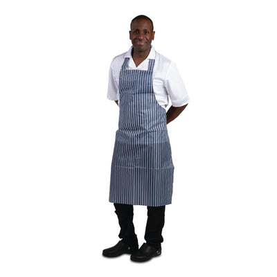 Whites Waterproof Bib Apron Blue and White