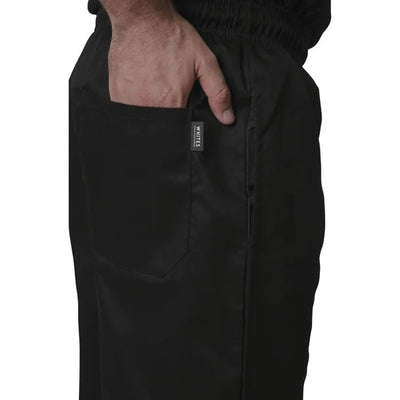Whites Vegas Chef Trousers Polycotton Black XS