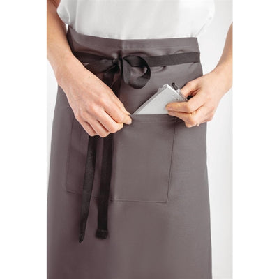 Chef Works Regular Bistro Apron Charcoal