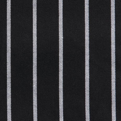 Chef Works Premium Woven Bib Apron Black and White Stripe