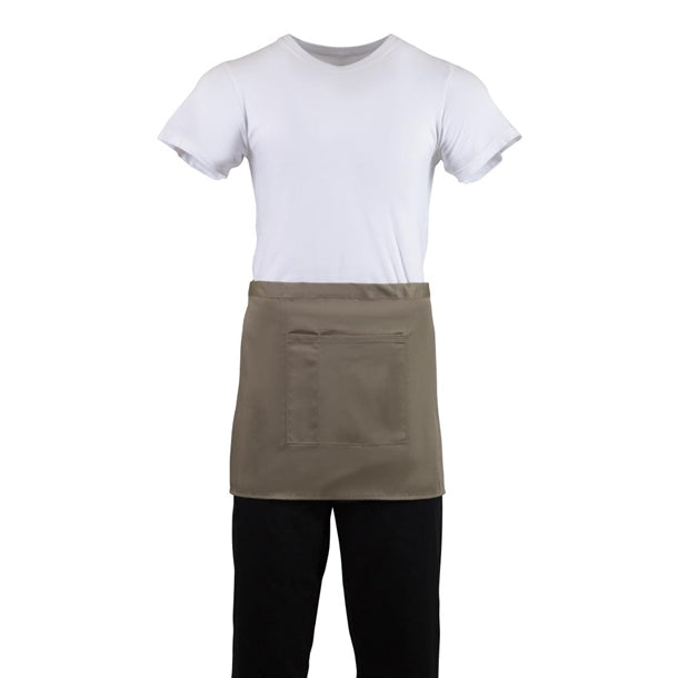 Whites Short Bistro Apron Tan