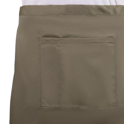 Whites Short Bistro Apron Tan