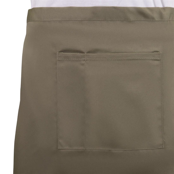Whites Short Bistro Apron Tan