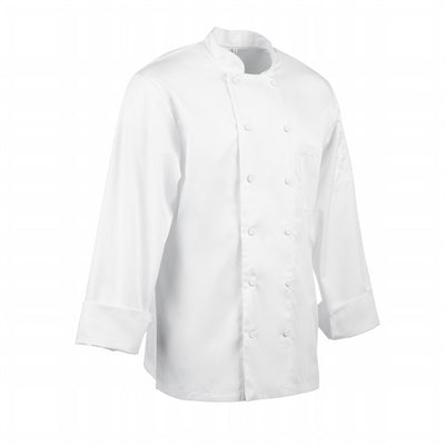 Chef Works Calgary Long Sleeve Cool Vent Unisex Chefs Jacket White