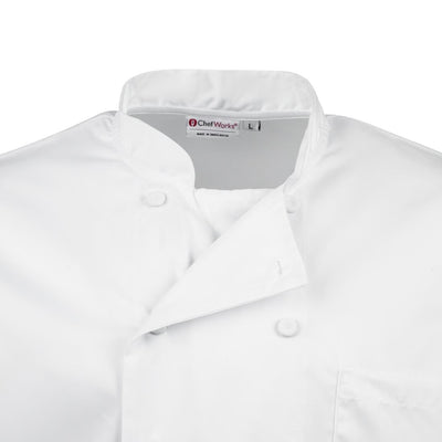Chef Works Calgary Long Sleeve Cool Vent Unisex Chefs Jacket White