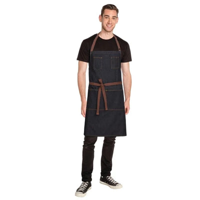 Chef Works Urban Memphis Bib Apron Indigo