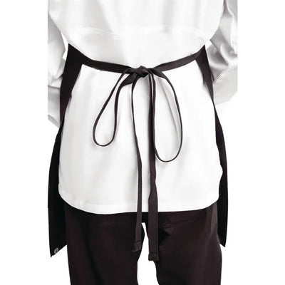 Chef Works Two Patch Pocket Bib Apron Black