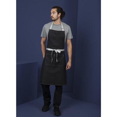 Southside Bib Apron Denim Black