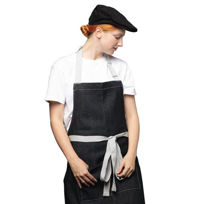 Chef Works Rockford Pigment Dye Canvas Flat Cap Steel Grey S-M