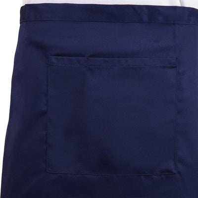 Whites Short Bistro Apron Navy Blue
