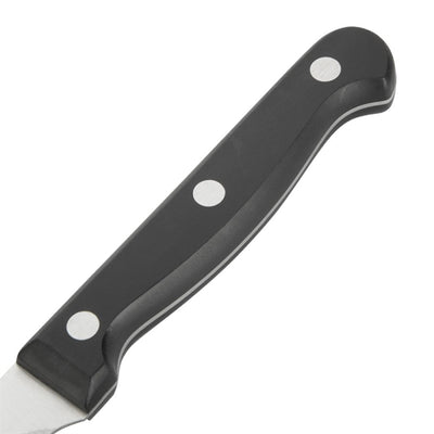 Olympia Serrated Steak Knives Black Handle (Pack of 12)
