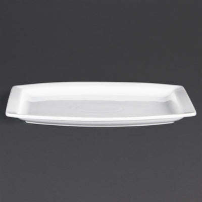 Olympia Whiteware Rectangular Plates 320mm (Pack of 6)