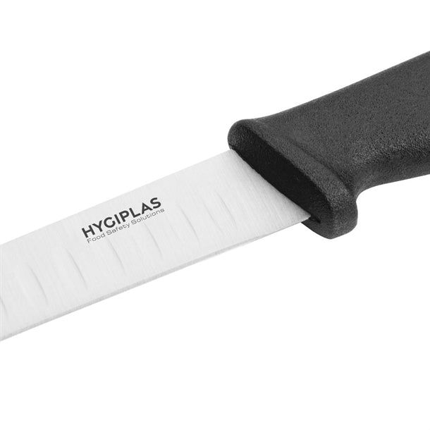 Hygiplas Serrated Pastry Knife Black 25.5cm