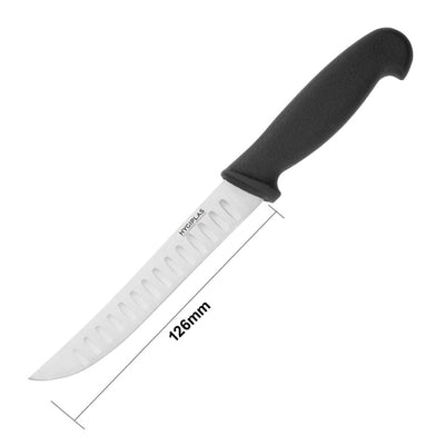 Hygiplas Serrated Pastry Knife Black 25.5cm