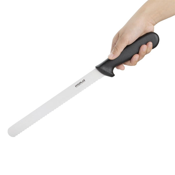 Hygiplas Serrated Slicer Black 30.5cm