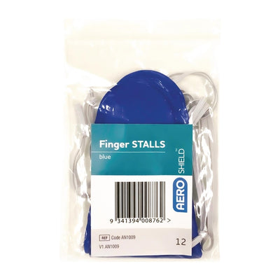 Blue Fingerstalls (Pack of 12)