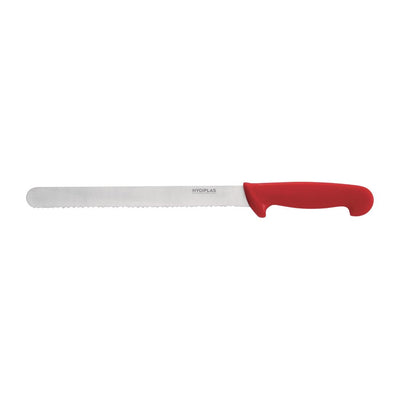Hygiplas Serrated Slicer Red 25.5cm