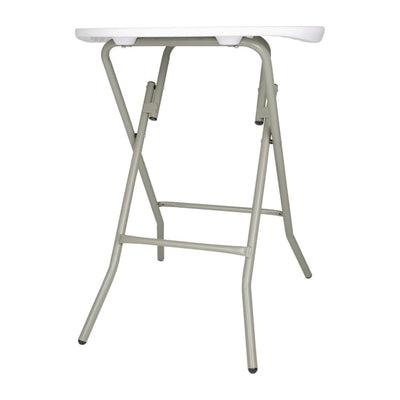 Bolero Round Poseur Folding Table White 800mm (Single)