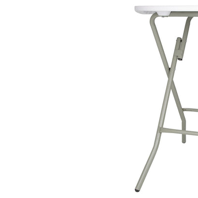 Bolero Round Poseur Folding Table White 800mm (Single)