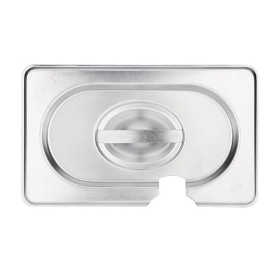 Vogue Stainless Steel 1-9 Gastronorm Notched Lid
