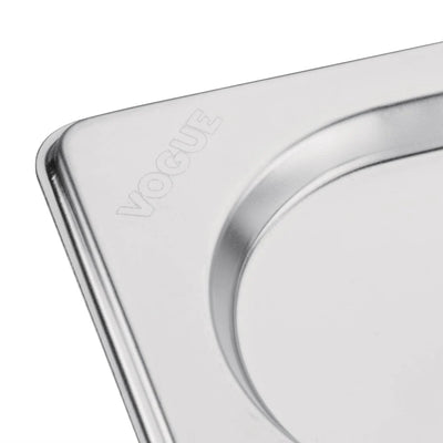 Vogue Stainless Steel 1-9 Gastronorm Notched Lid