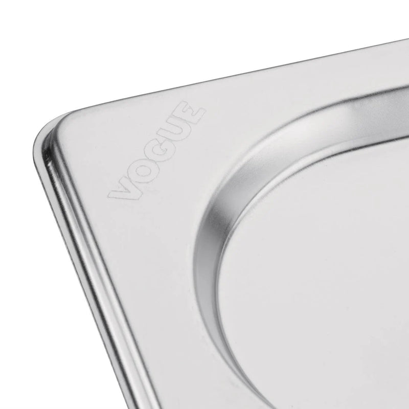Vogue Stainless Steel 1-9 Gastronorm Notched Lid